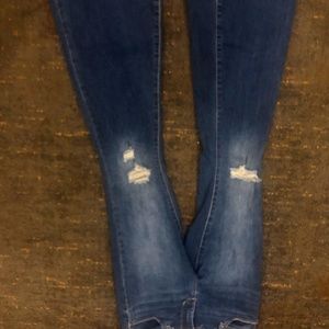 Article of Society denim Flare jeans size 28 distressed knees